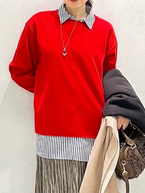 Miwaさんの「UNTITLED｜【アンサンブル可/洗える】ウールミラノリブニット」を使ったコーディネート