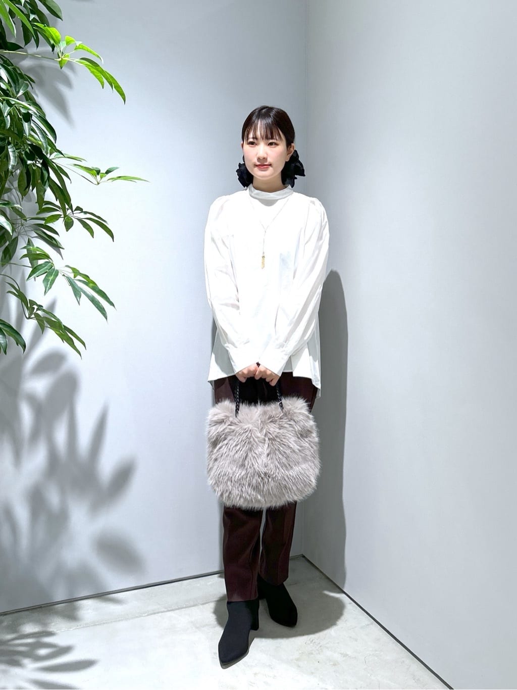 Renoさんの「INDIVI｜タイプライターボリュームスリーブブラウス」を使ったコーディネート