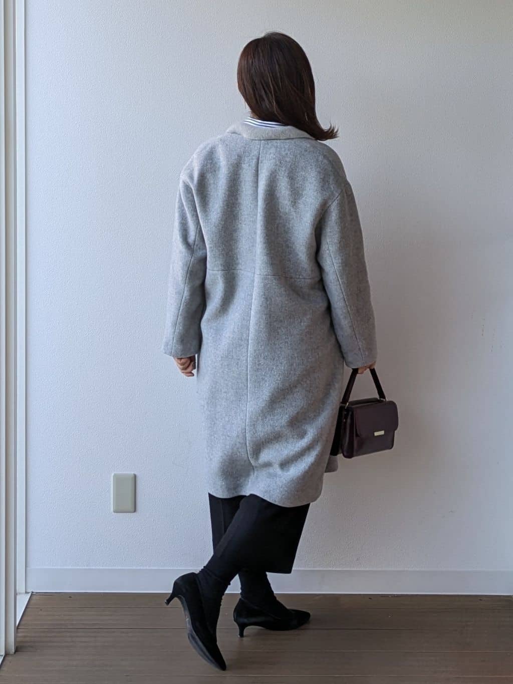 なみきさんの「UNTITLED｜【軽量／ウール混】ライトフォルム ロングコート」を使ったコーディネート