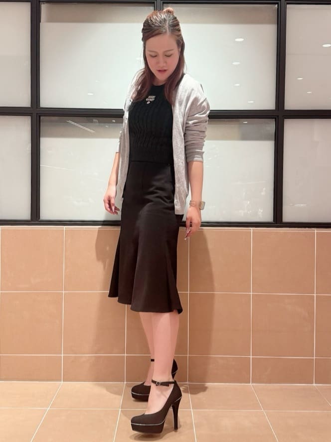 すみれさんの「ESPERANZA｜2WAY超ハイヒール厚底パンプス」を使ったコーディネート