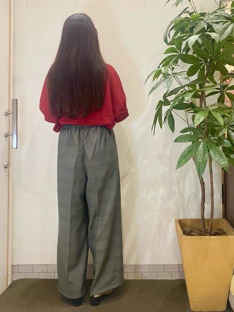 AYUMIさんの「SHOO･LA･RUE｜【洗える】お袖のタックがアクセント インせず着られる さらさらドルマントップス」を使ったコーディネート