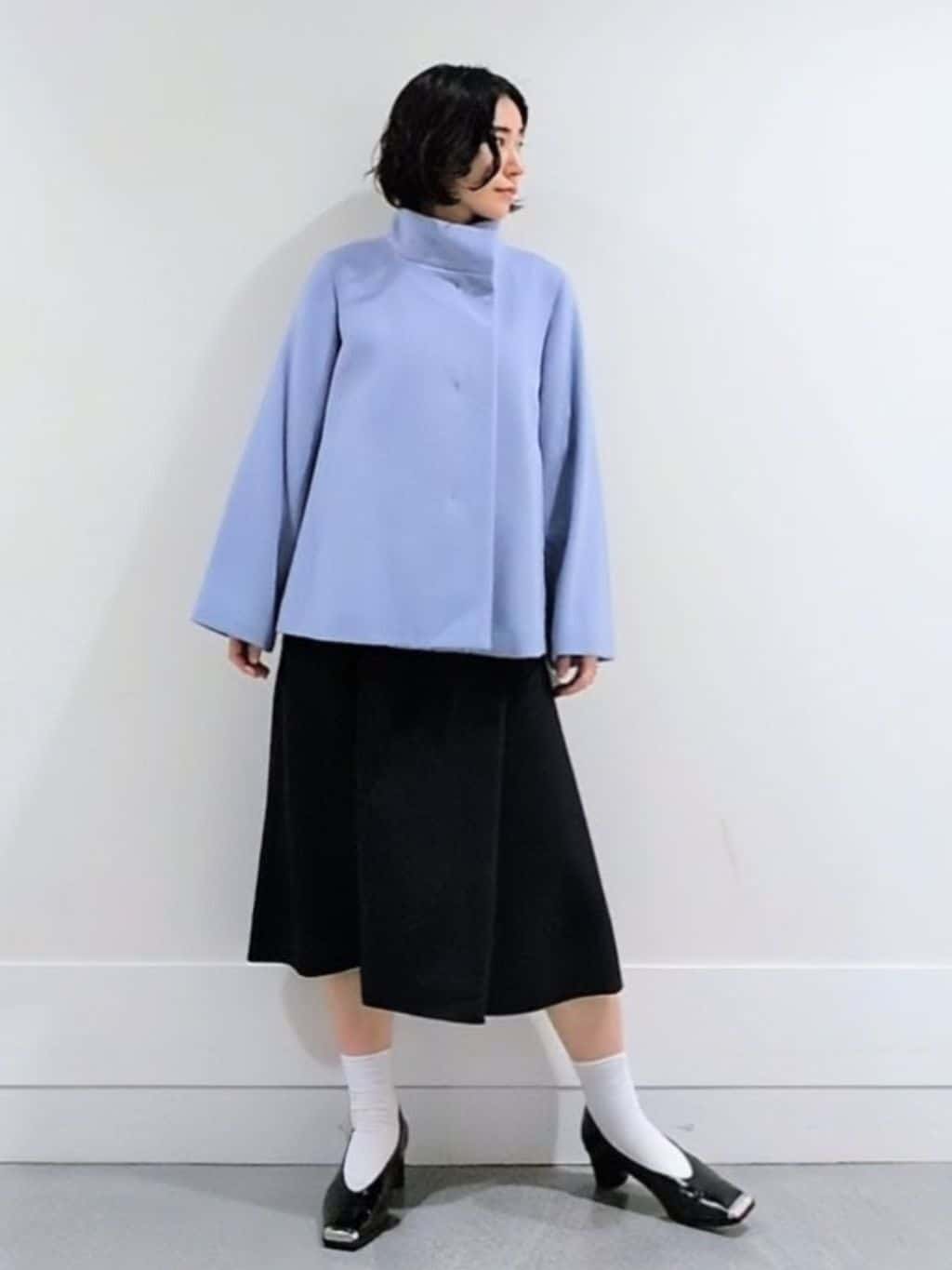 ミズタさんの「UNTITLED｜【着回しが効く／オンオフアウター】ウールショートコート」を使ったコーディネート