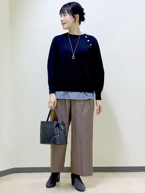  beni_gingerさんの「Reflect｜【ゆったり着られる◎】ラグランスリーブニット」を使ったコーディネート