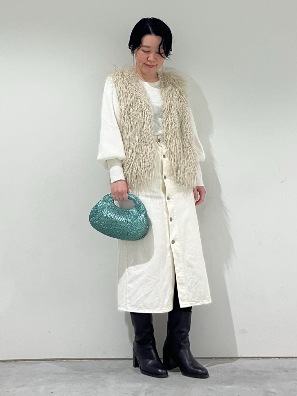 Cさんの「HIROKO HAYASHI｜GIRASOLE PIPERITA（ジラソーレ ピペリータ）クロワッサンバッグ」を使ったコーディネート