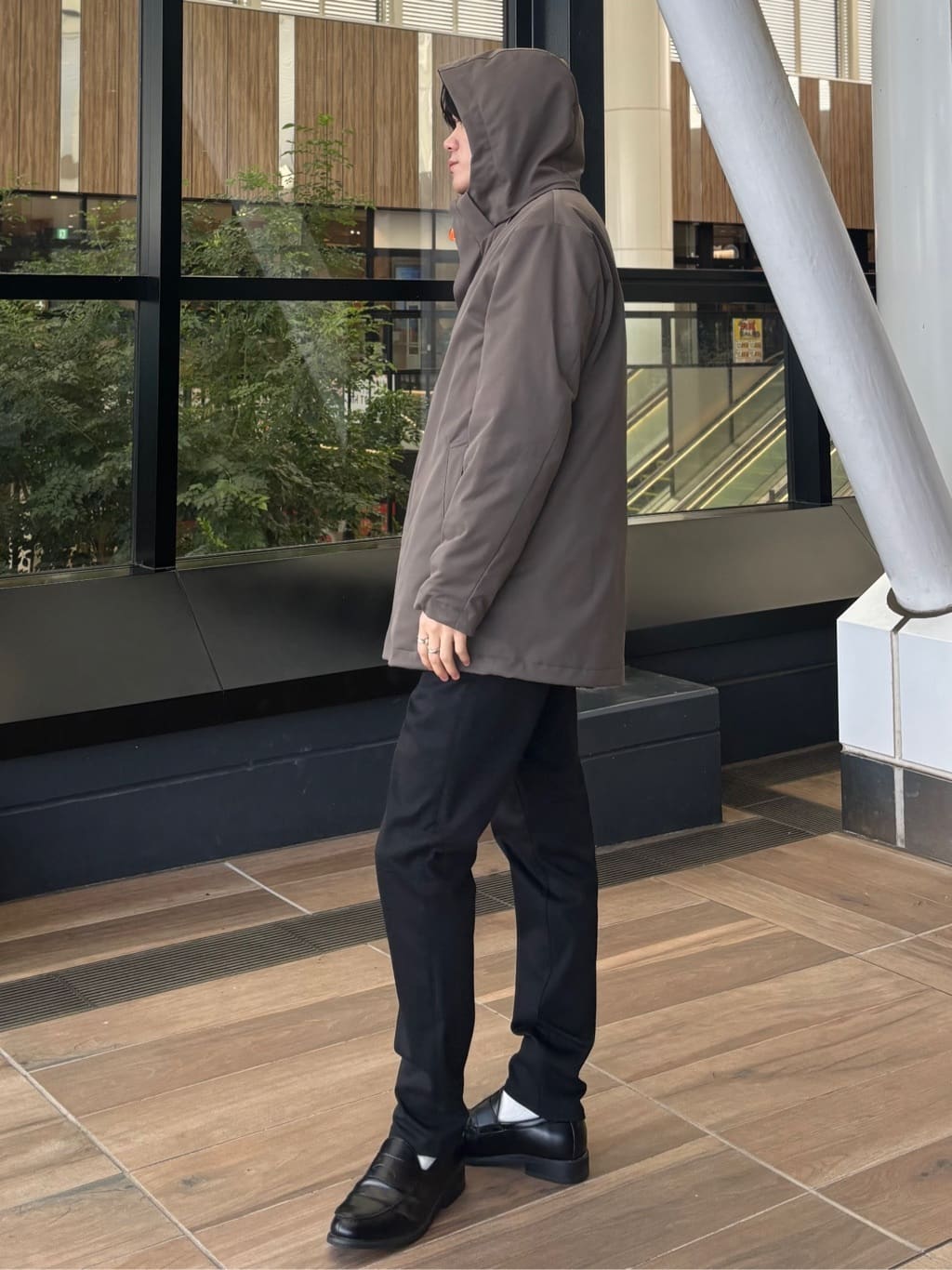 うらしーさんの「THE SHOP TK｜【3WAY】中綿ライナー付き カルゼコート　洗濯機OK/ON・OFF対応」を使ったコーディネート
