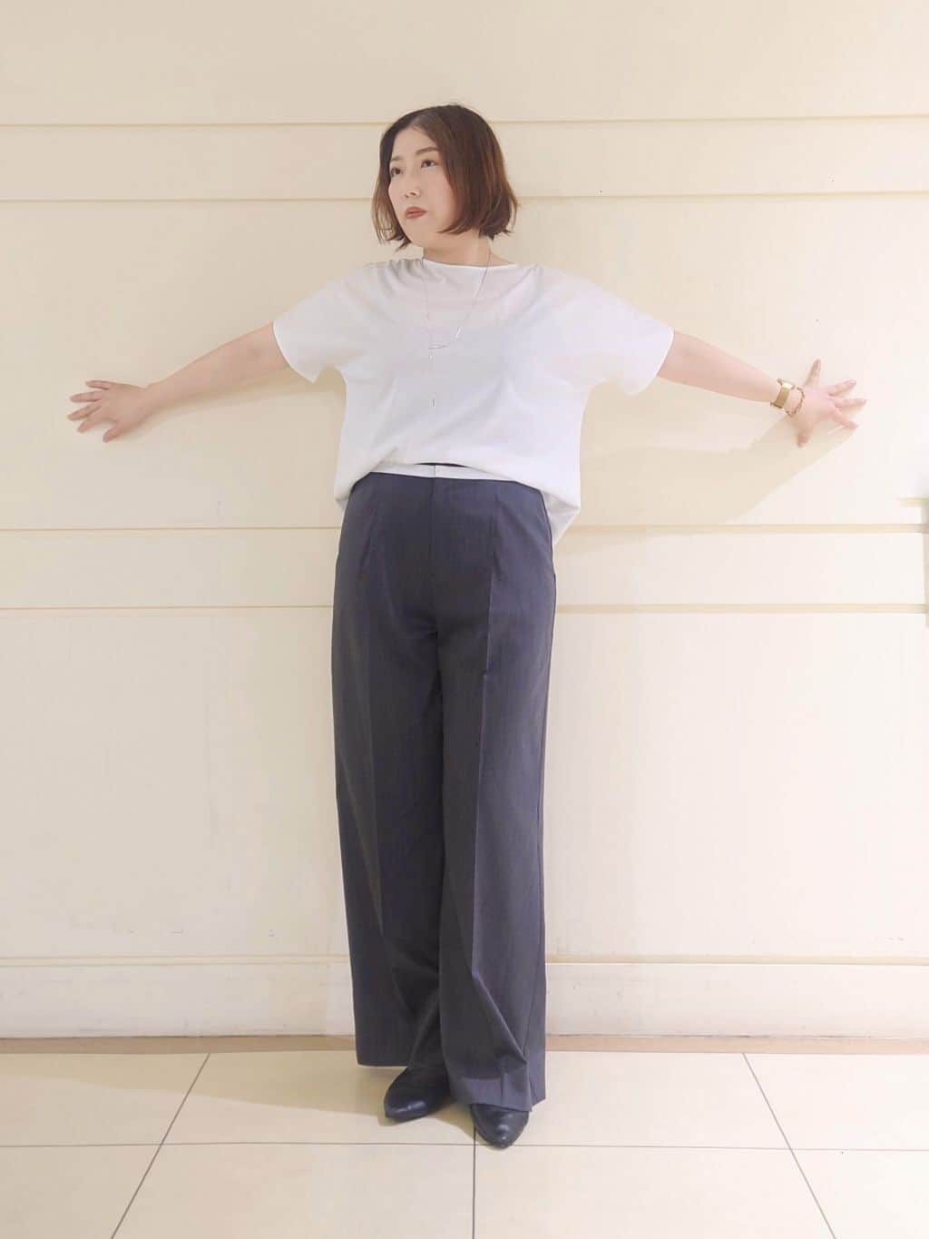 Itoさんの「INDIVI｜ライトダブルジャケット」を使ったコーディネート