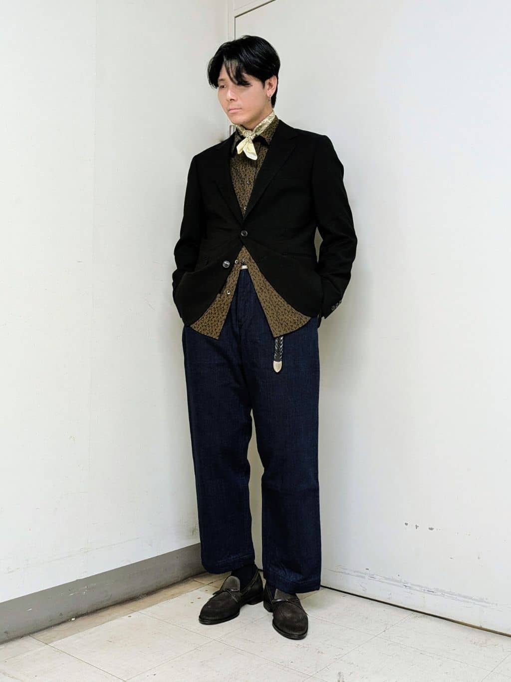 ryoさんの「TAKEO KIKUCHI｜【Made in JAPAN】播州織 ドビー千鳥シャツ」を使ったコーディネート