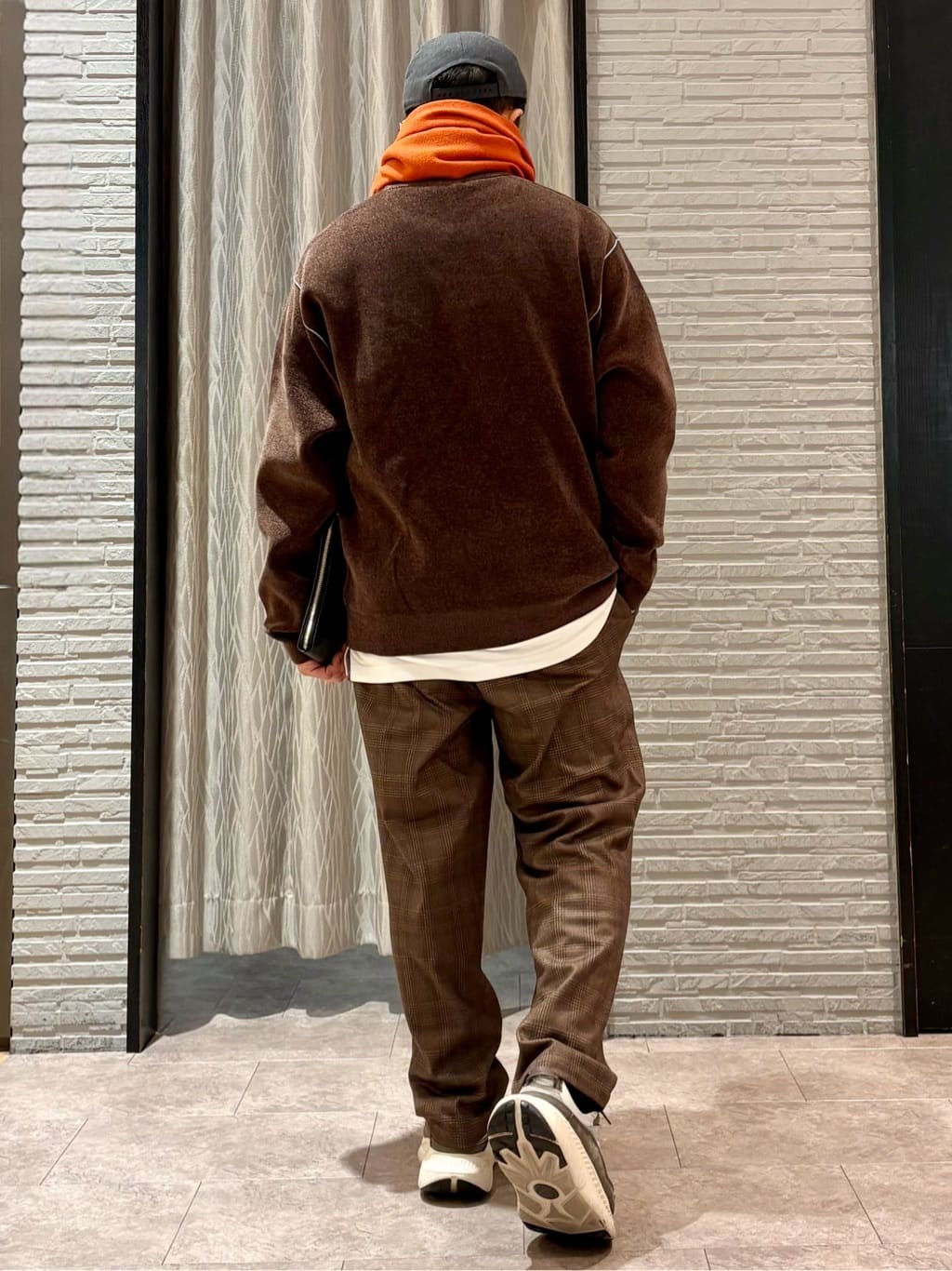 Pーyamaさんの「THE SHOP TK｜【包み込まれるような柔らかさ】配色モールニット 洗濯機OK」を使ったコーディネート