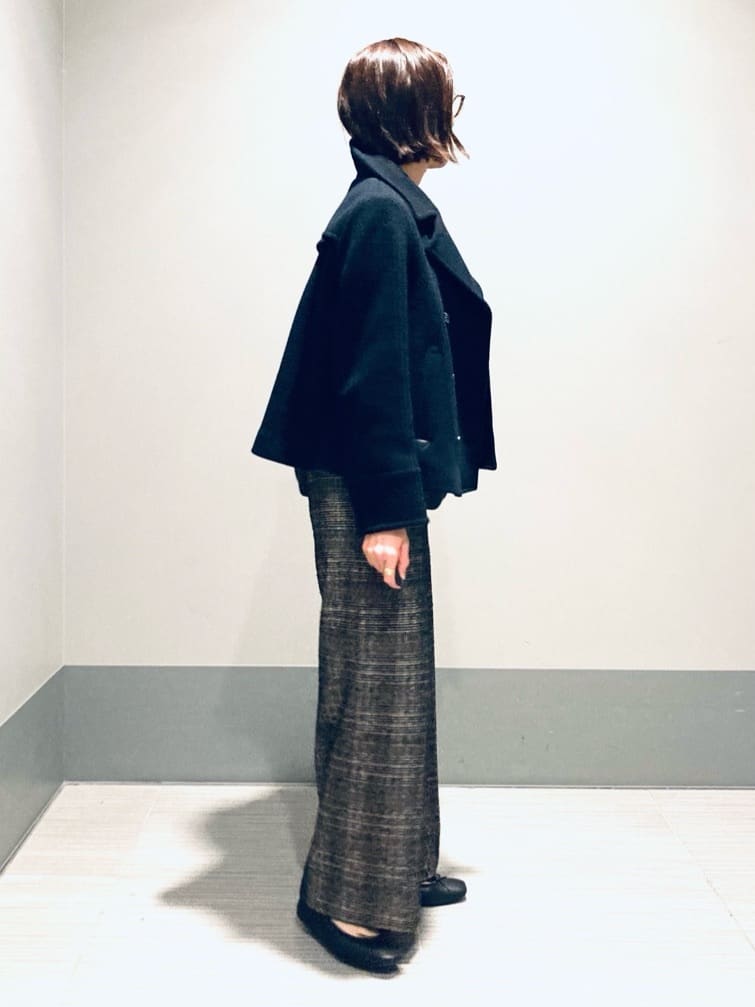Furuさんの「DRESSTERIOR｜◆ループグレンチェックワイドパンツ」を使ったコーディネート
