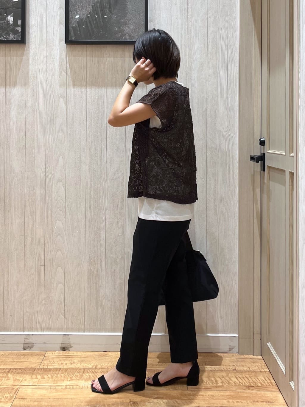 shirayuuuさんの「SHOO･LA･RUE｜【2点セット】刺繍レーストップス」を使ったコーディネート