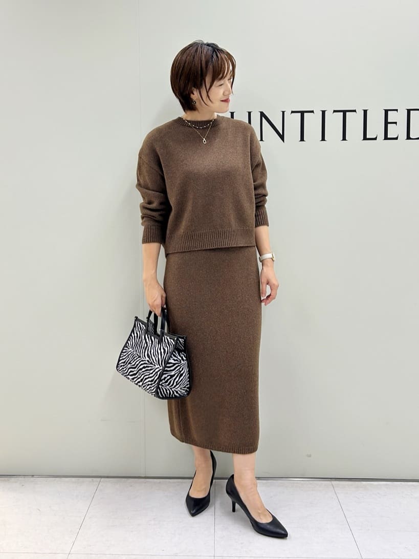 Mikiさんの「UNTITLED｜【ロング丈/軽やか】テーラード　リバーコート」を使ったコーディネート