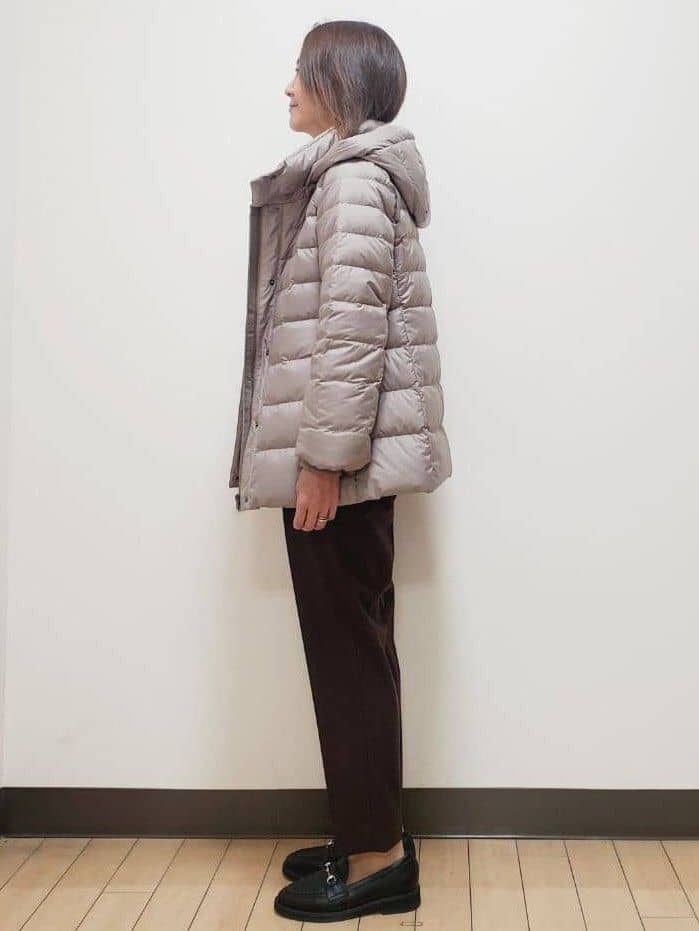 yuuさんの「Reflect｜【SS-4Lサイズ】フーデッドミドルダウンコート」を使ったコーディネート