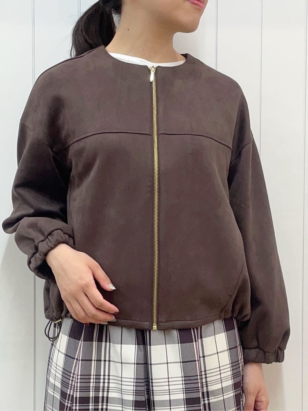 Mayaさんの「Dessin｜【洗える】ウールブレンド後ろボタンニット」を使ったコーディネート