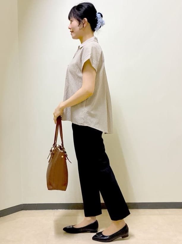  beni_gingerさんの「Reflect｜【私のパンツ／手洗い可】ベーシックテーパードパンツ」を使ったコーディネート