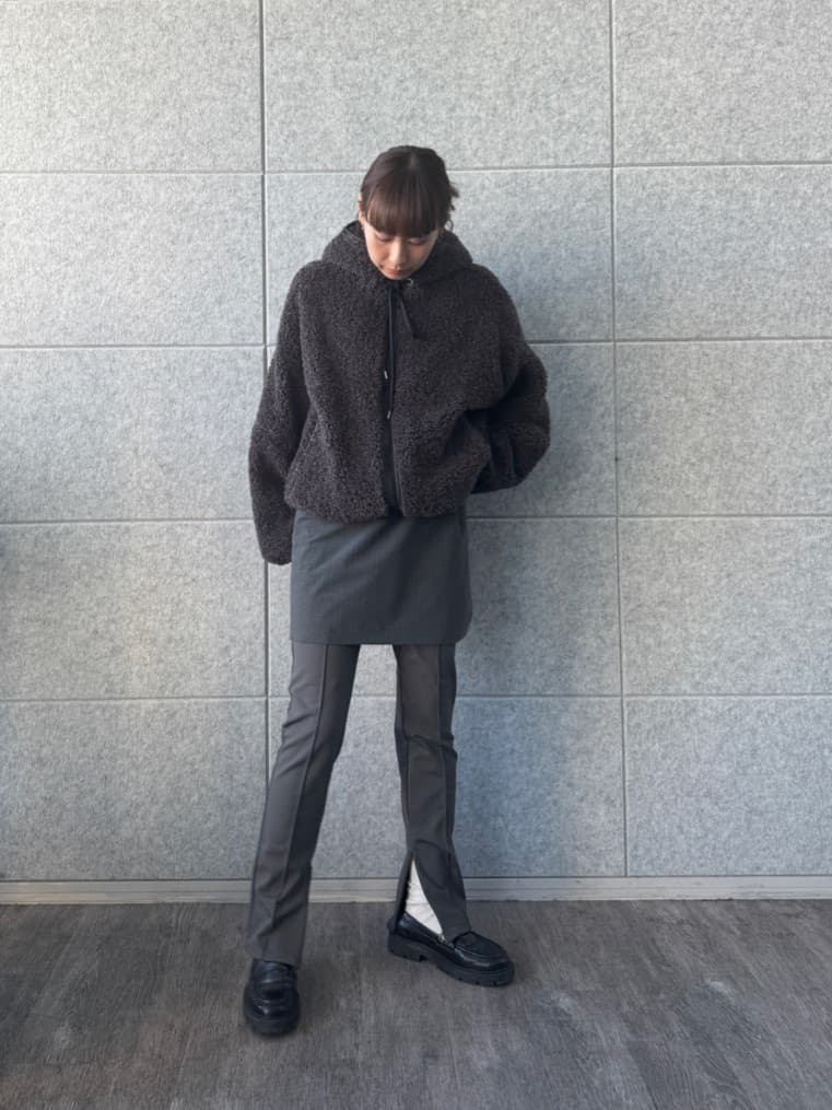 designer yukaさんの「CODE A｜zip leggings pants(Fleece)」を使ったコーディネート