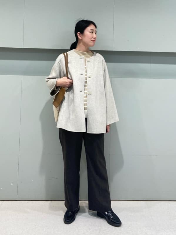 hitomiさんの「UNTITLED｜【洗える】モックネックミラノリブニット」を使ったコーディネート