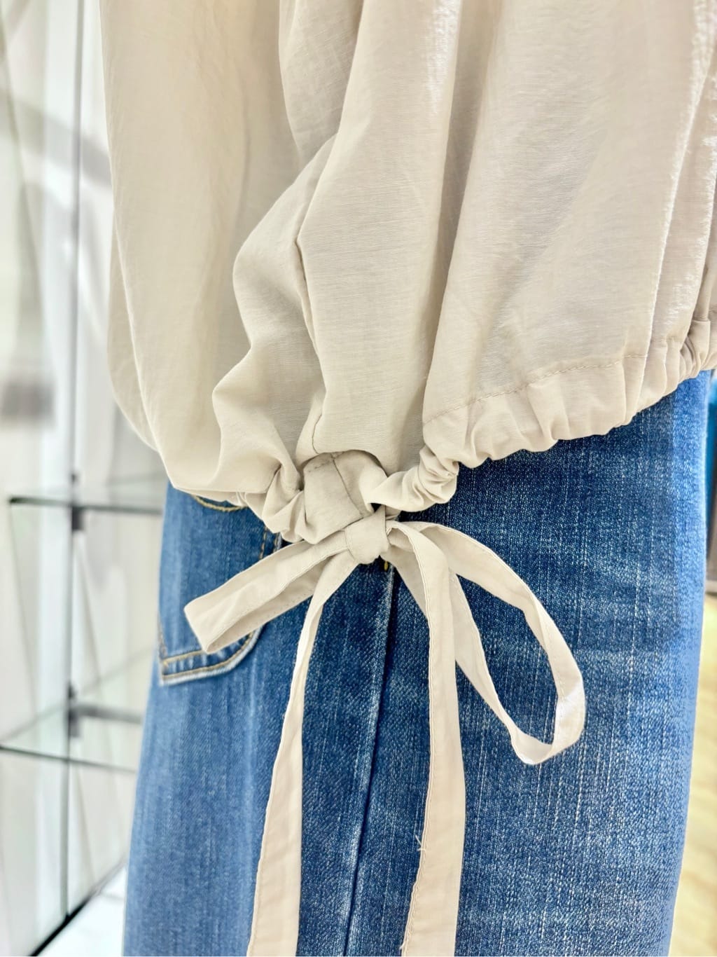 kikiさんの「grove｜【Lee&times;grove別注】WIDE DENIM PANTS」を使ったコーディネート