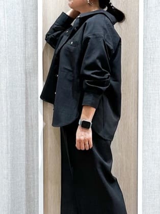naoさんの「grove｜【カセット服/選べる着丈】洗濯機で洗えるオーバーシャツ」を使ったコーディネート