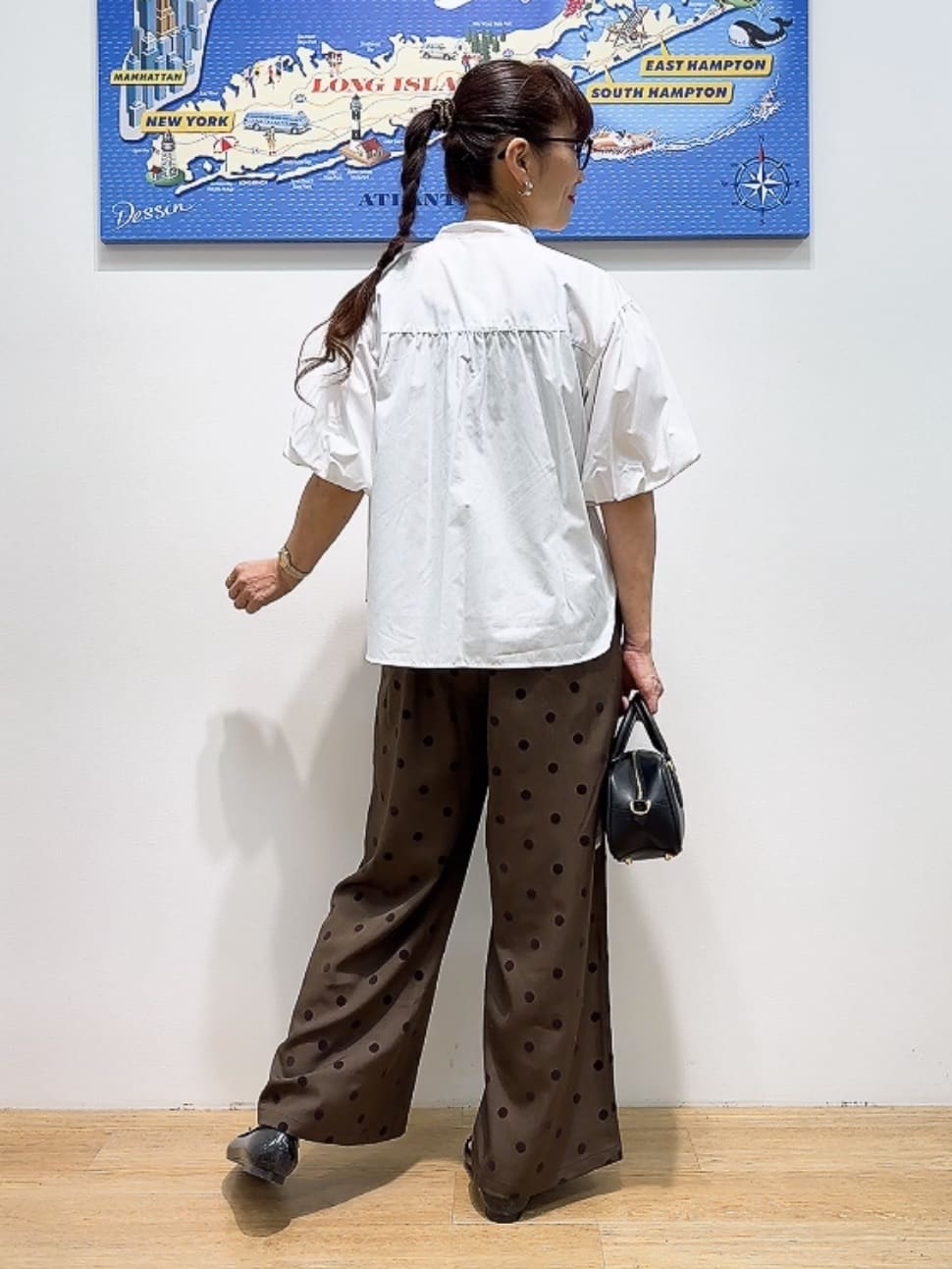 Yasucoさんの「Dessin｜メタルフレームコードネックレス」を使ったコーディネート