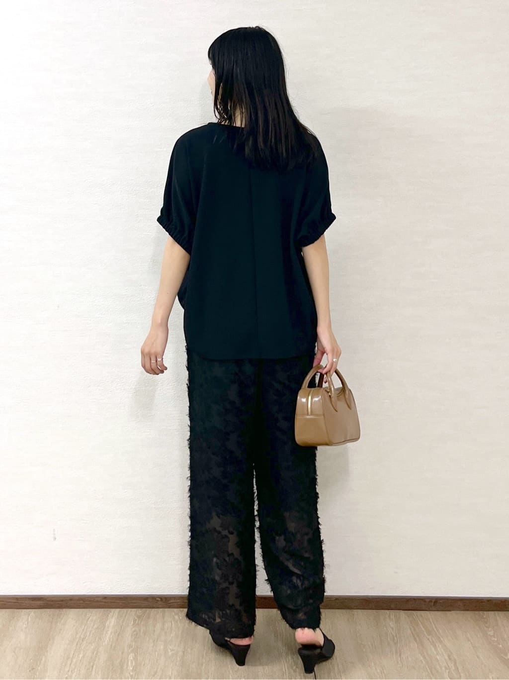 sachikoさんの「OPAQUE.CLIP｜《6色展開／S-LLサイズ》ドルマンスリーブニット【UV／接触冷感／洗濯機洗い可／抗ピル】」を使ったコーディネート