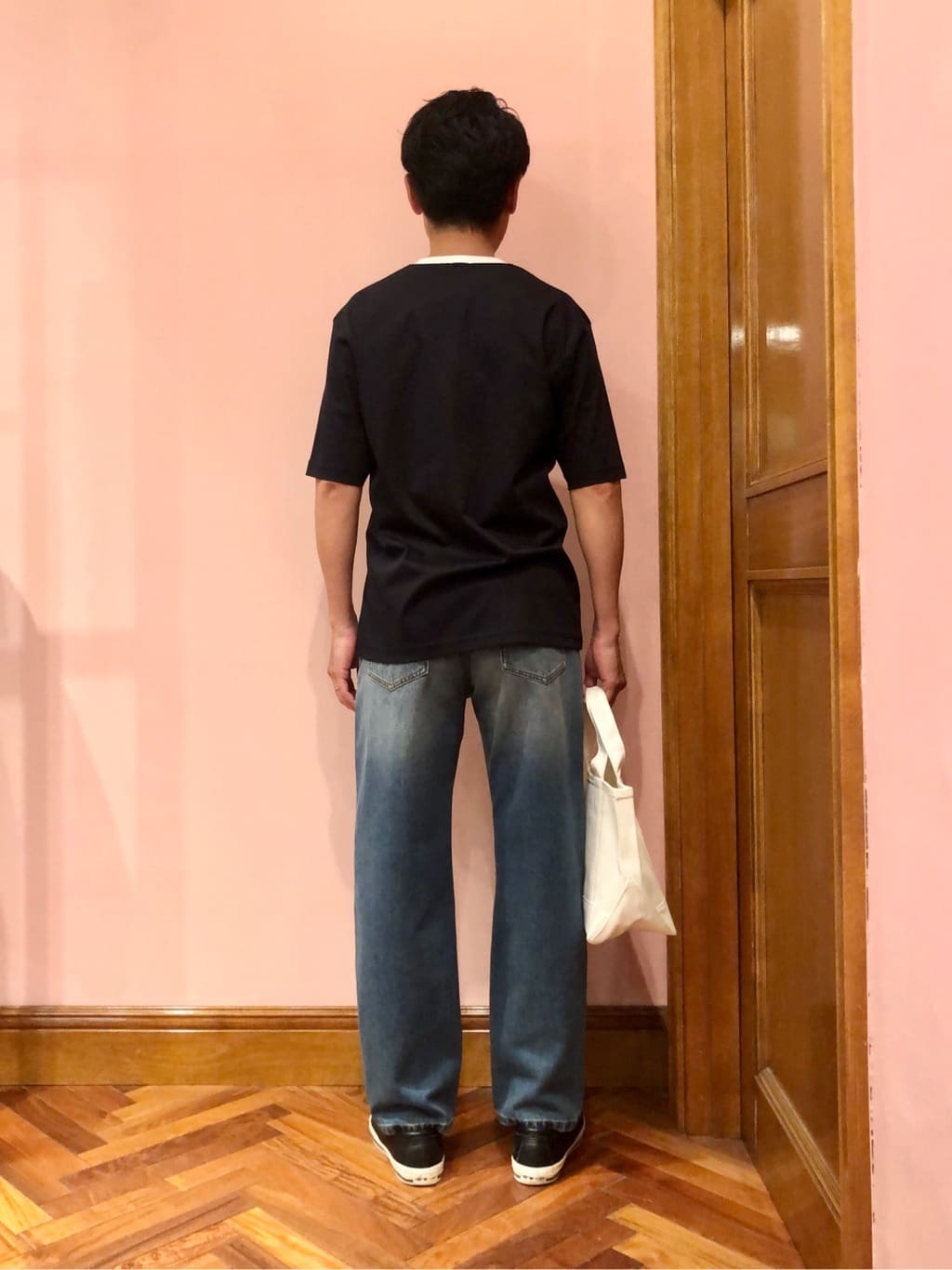 OKJさんの「DRESSTERIOR｜【接触冷感/抗菌防臭/消臭】ICE CLEAR COTTON ロゴT」を使ったコーディネート