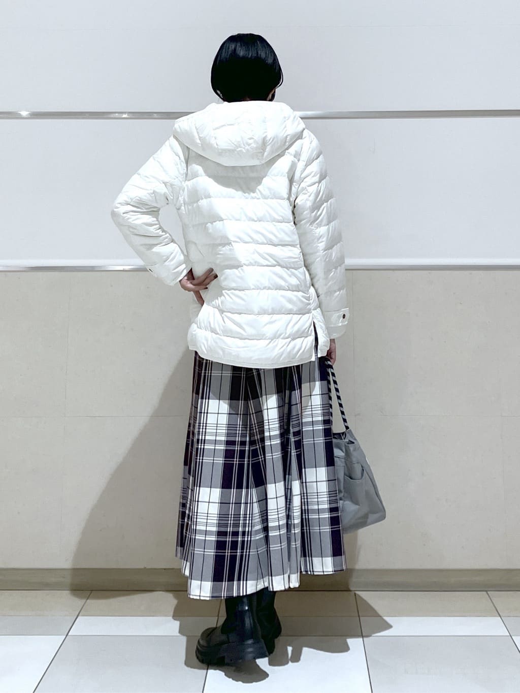 eriko さんの「Dessin｜【撥水・2WAY】ミュラーダウンコートミドル丈」を使ったコーディネート