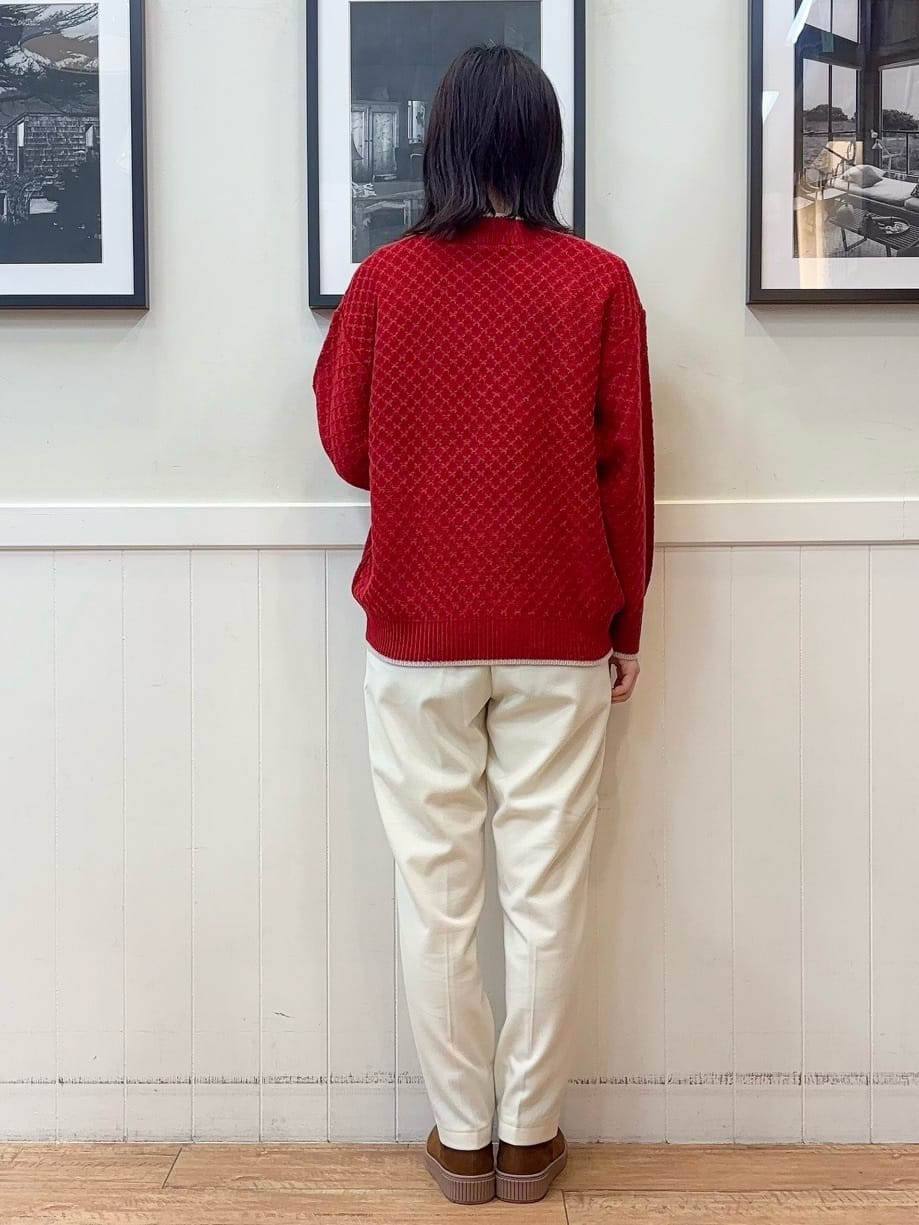 えぬさんの「SHOO･LA･RUE｜【洗濯機可/S-LL】美脚見え あったか裏起毛 テーパードパンツ」を使ったコーディネート