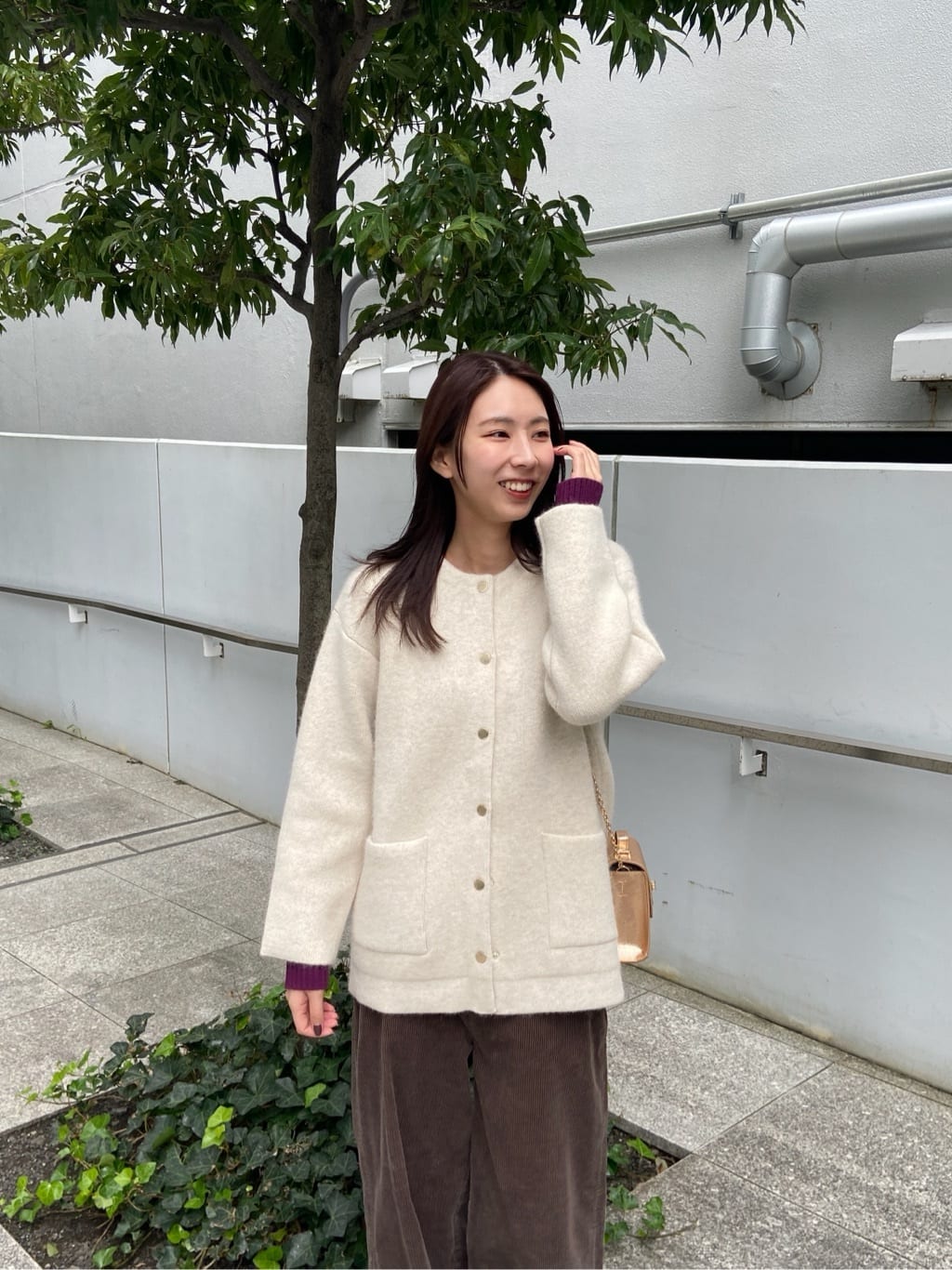 めぐさんの「OPAQUE.CLIP｜コーデュロイワイドパンツ【洗濯機OK】」を使ったコーディネート