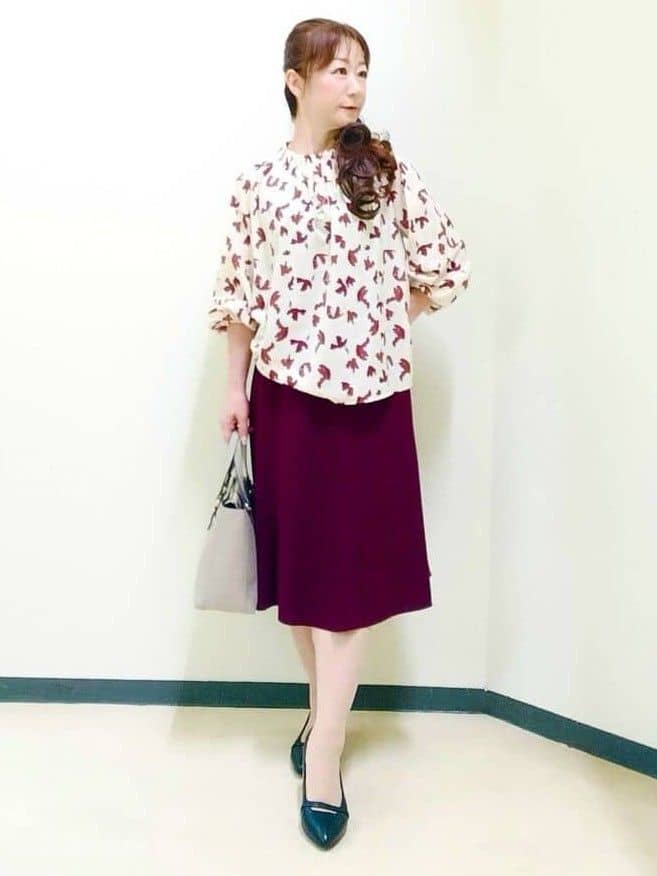 花さんの「Reflect｜【美シルエット】ソフトマーメイドスカート」を使ったコーディネート