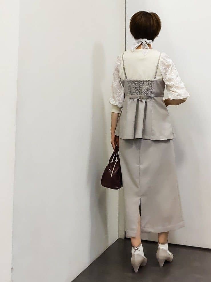 やまちゃんさんの「grove｜【カセット服】主役級キャミビスチェ」を使ったコーディネート