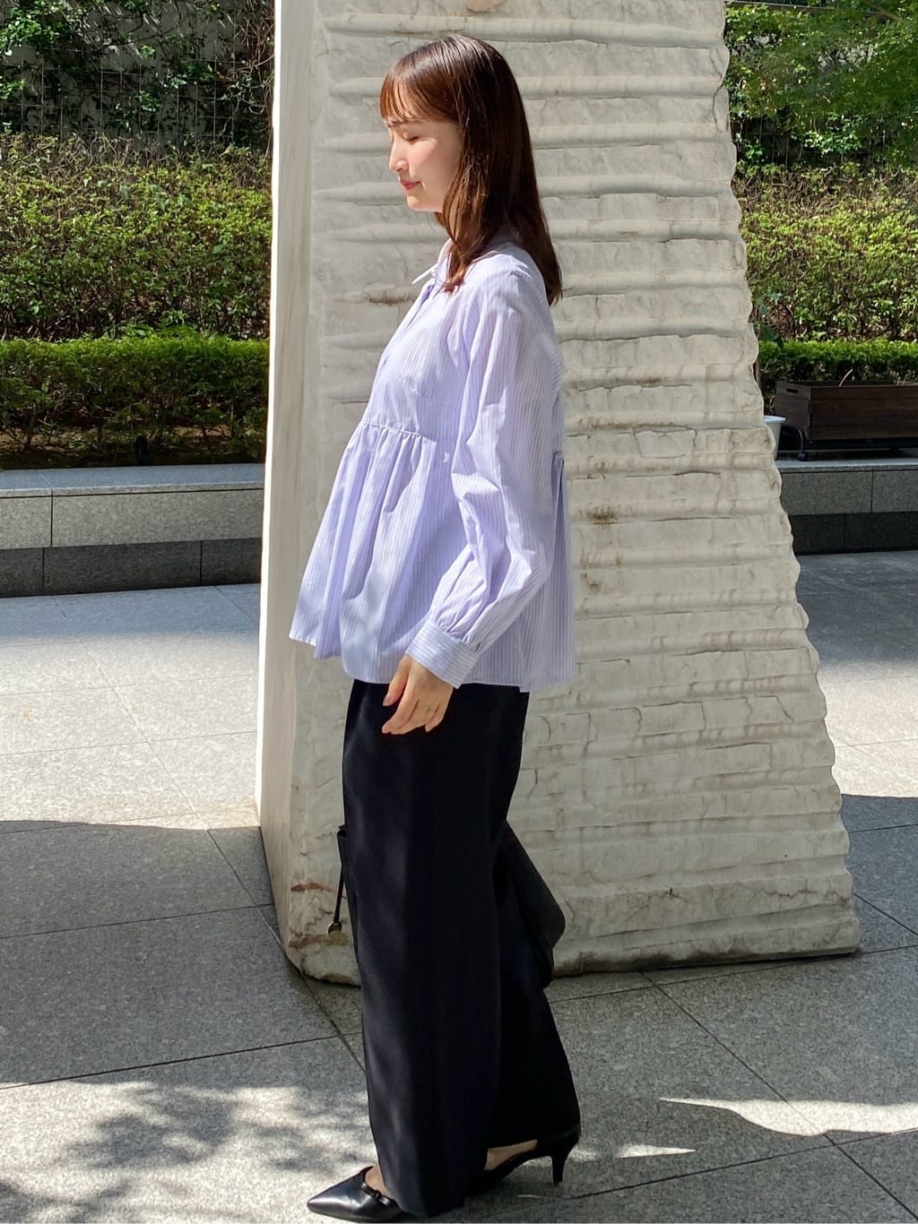 みさかさんの「index｜ストレッチ2タックワイドパンツ【洗濯機洗い可／接触冷感／吸水速乾】」を使ったコーディネート