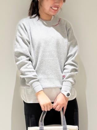 Liriさんの「Dessin｜【選べる首元デザイン/洗える】クルーネックロングTシャツ」を使ったコーディネート