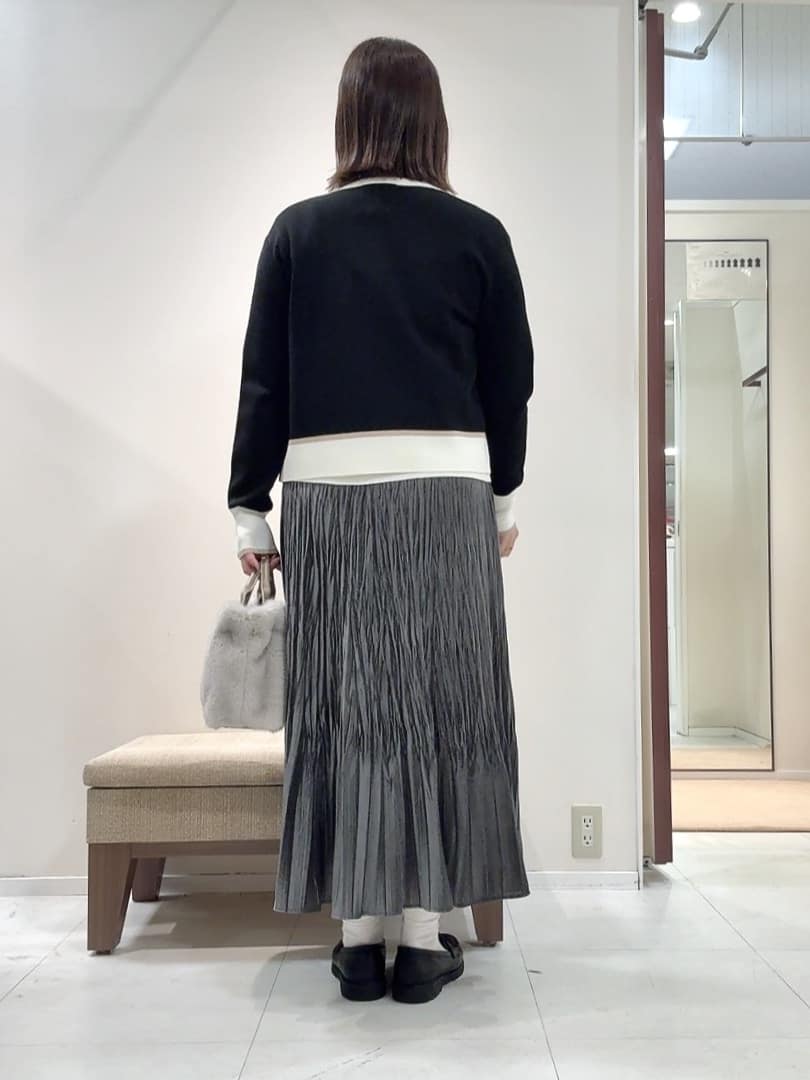 YUIさんの「UNTITLED｜【アンサンブル可/ジャケット風】ウールミラノリブカーディガン」を使ったコーディネート