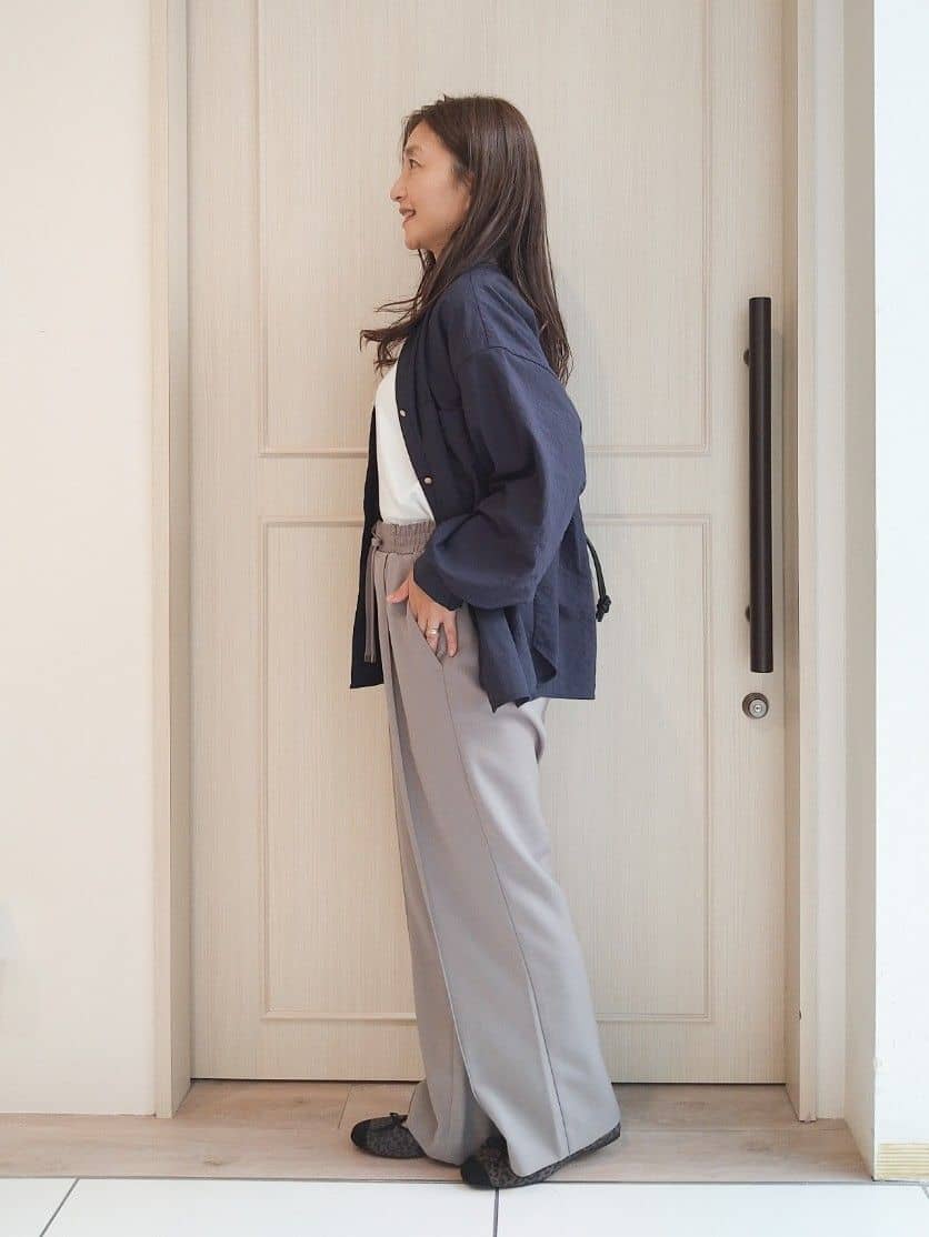 mi-saさんの「SHOO･LA･RUE｜【S-LL】美しく見せる ボートネックロンT」を使ったコーディネート