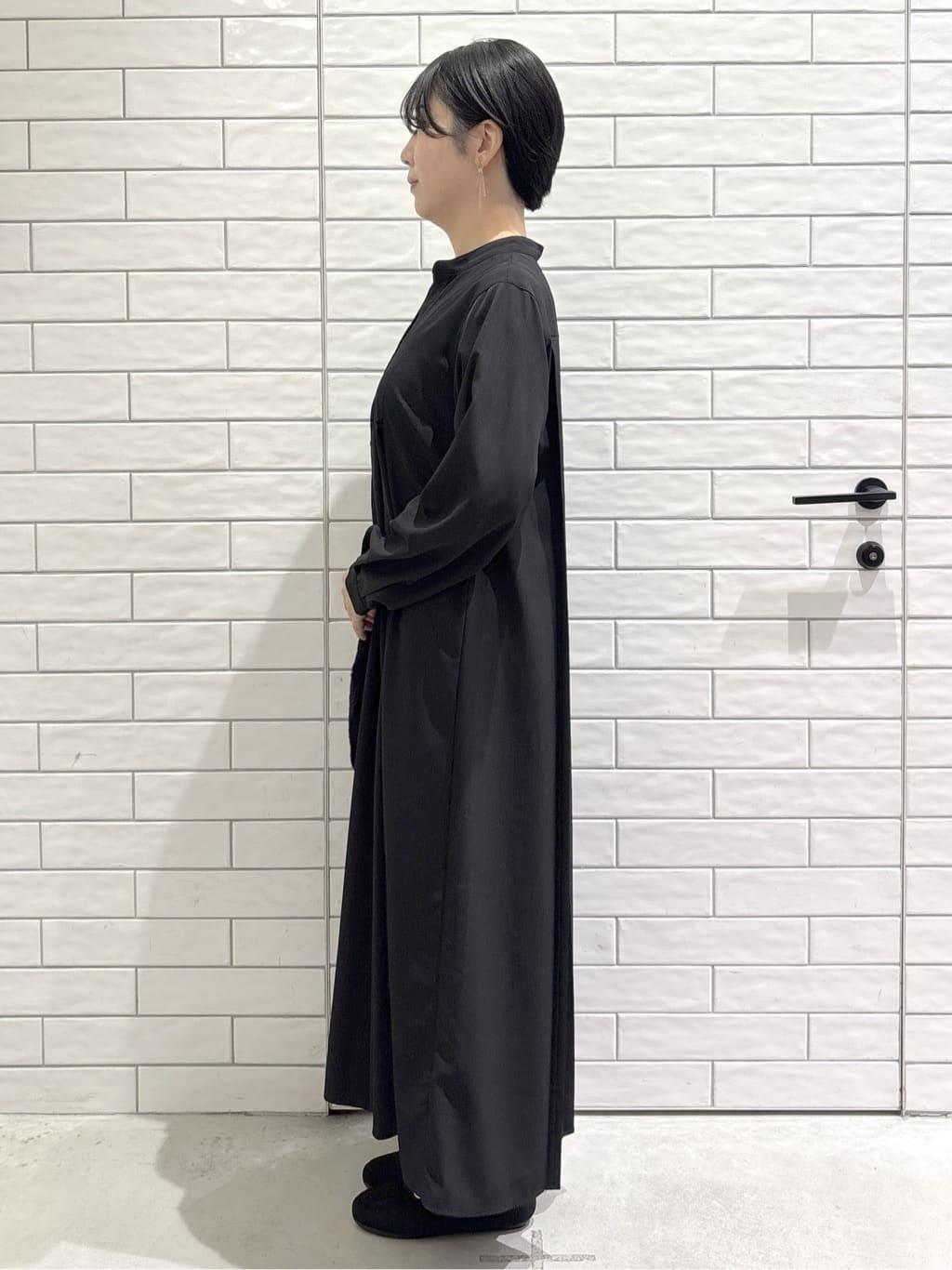 ayumiさんの「OPAQUE.CLIP｜バックプリーツワンピース【洗濯機OK】」を使ったコーディネート