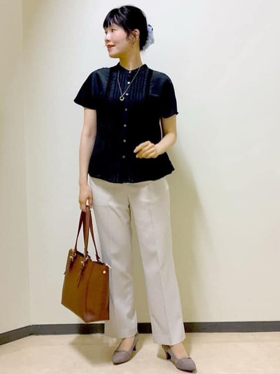  beni_gingerさんの「Reflect｜【マシンウォッシュ可】リネンライクフレアパンツ」を使ったコーディネート