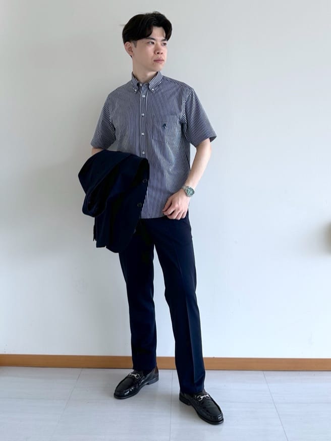 イッシーさんの「TAKEO KIKUCHI｜ピンジャージ 千鳥 ジャケット」を使ったコーディネート