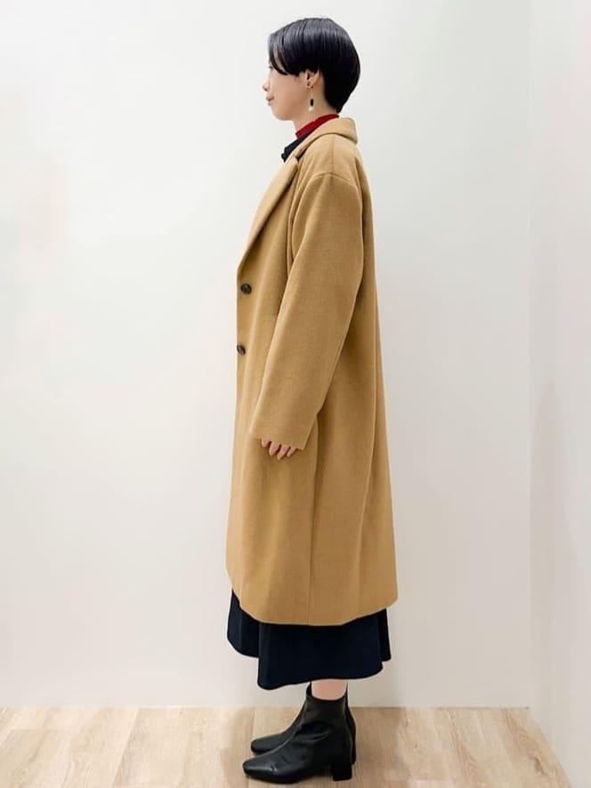 yurieさんの「OPAQUE.CLIP｜カシミヤブレンドウールチェスターコート」を使ったコーディネート