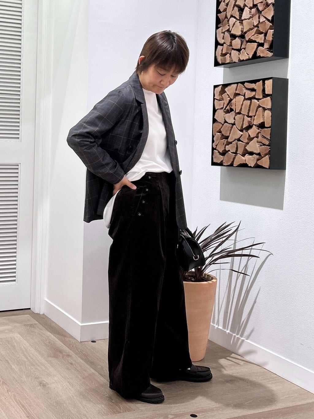 rairaiさんの「Dessin｜【洗える】ダブルブレストジャケット」を使ったコーディネート
