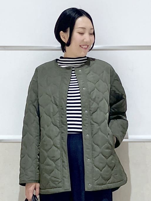 eriko さんの「Dessin｜【洗える】リブタートルネックニット」を使ったコーディネート