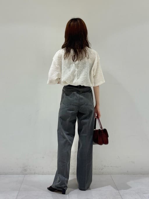kyokaさんの「UNTITLED｜【五分袖/ジャージトップス】スラブカールマイヤープルオーバー」を使ったコーディネート