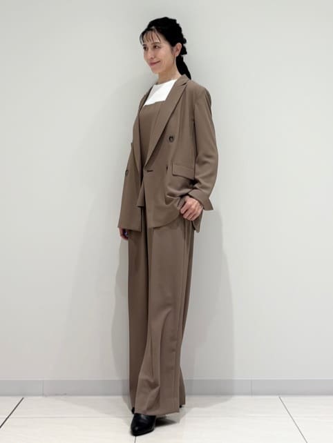 kayoさんの「INDIVI｜【軽く羽織れる！】ダブルジャケット」を使ったコーディネート