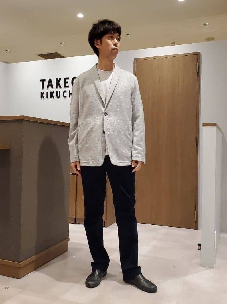 ishidaさんの「TAKEO KIKUCHI｜【尾州織】ショールカラー カーディガン」を使ったコーディネート