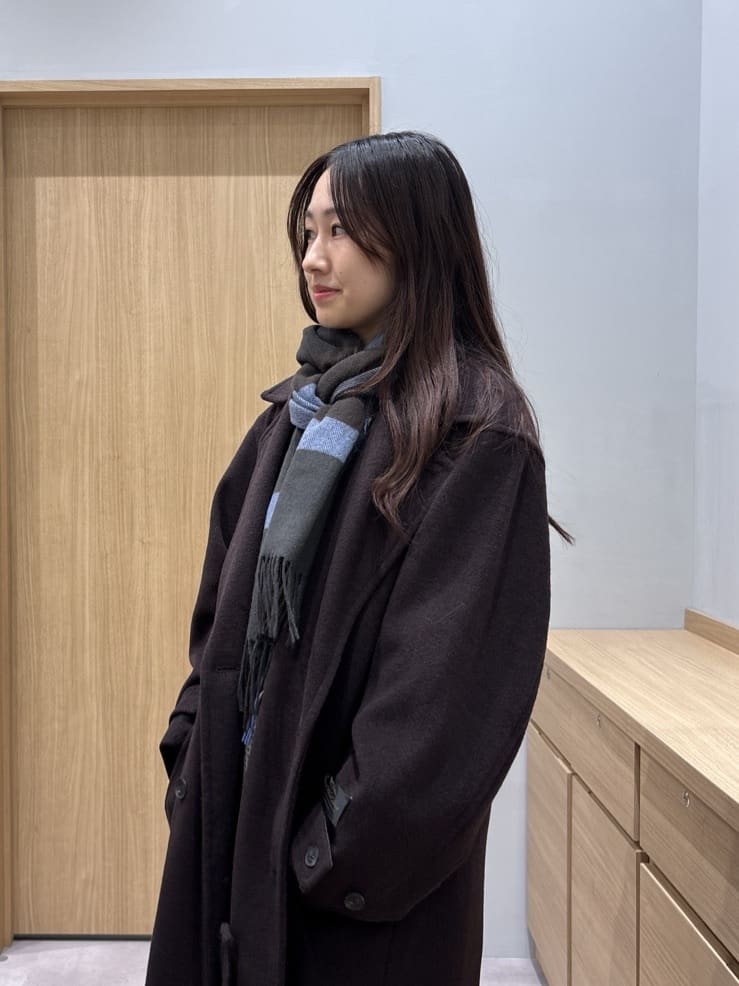 よぴさんの「TAKEO KIKUCHI｜ダブルオーバーチェスターコート」を使ったコーディネート