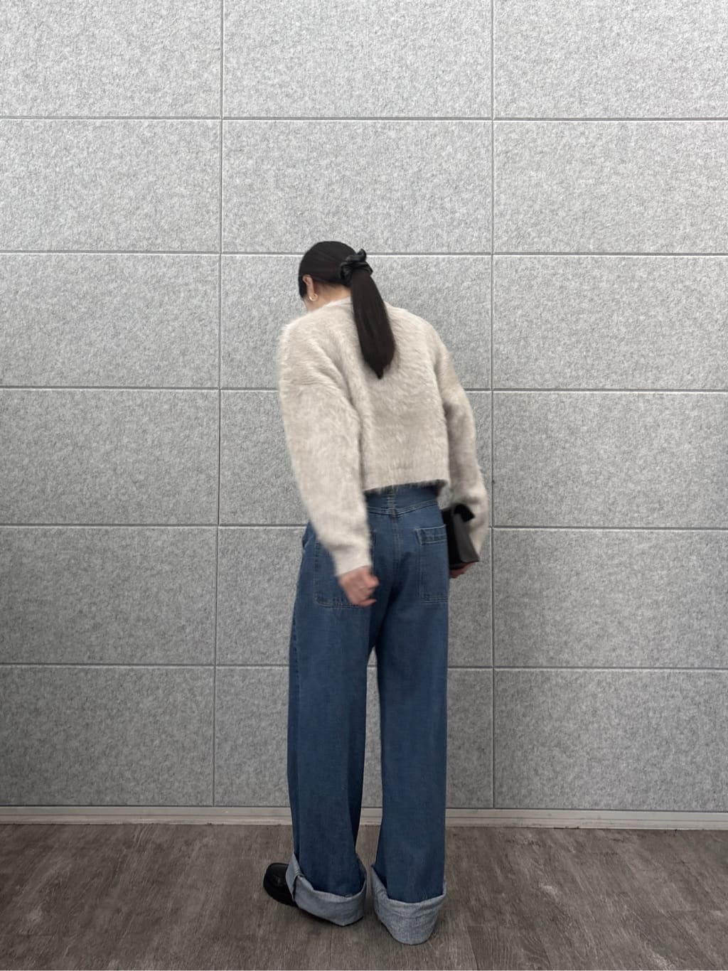 ひなさんの「INDIVI｜ロールアップデニム」を使ったコーディネート