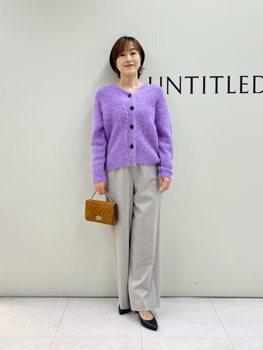 Mikiさんの「UNTITLED｜【ゆったり】アルパカ混シャギー カーディガン」を使ったコーディネート