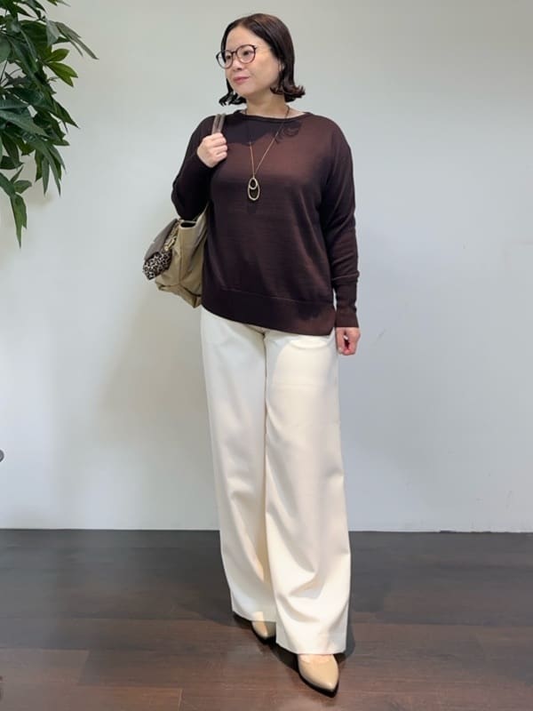 Asamiさんの「UNTITLED｜【セットアップ可】ウールライク ダブルブレストジャケット」を使ったコーディネート
