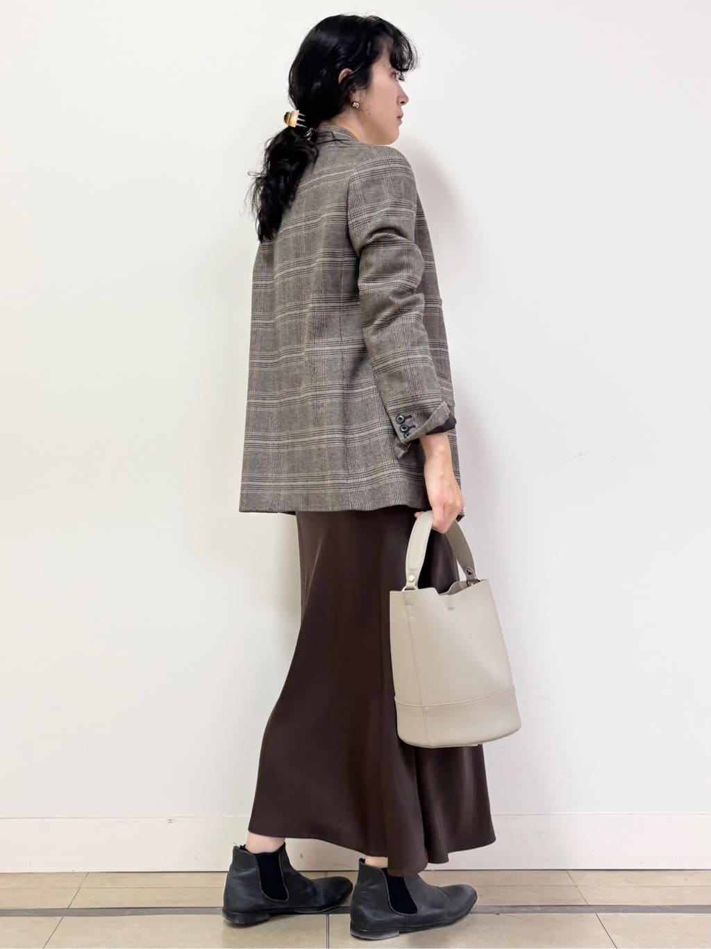 YOKOTAさんの「DRESSTERIOR｜◆サキソニーグレンチェックジャケット」を使ったコーディネート