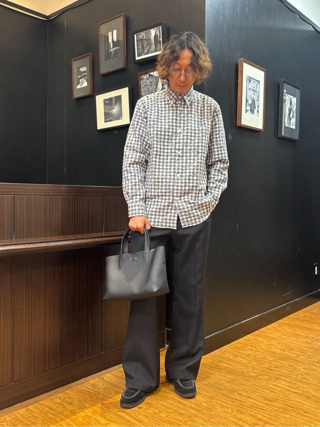 おーのさんの「TAKEO KIKUCHI｜チェックボーラーガーゼシャツ」を使ったコーディネート