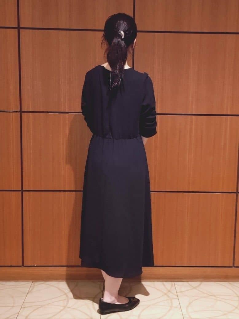 Kさんの「Reflect｜【吸水速乾／防しわ】シルキープリーツワンピース」を使ったコーディネート